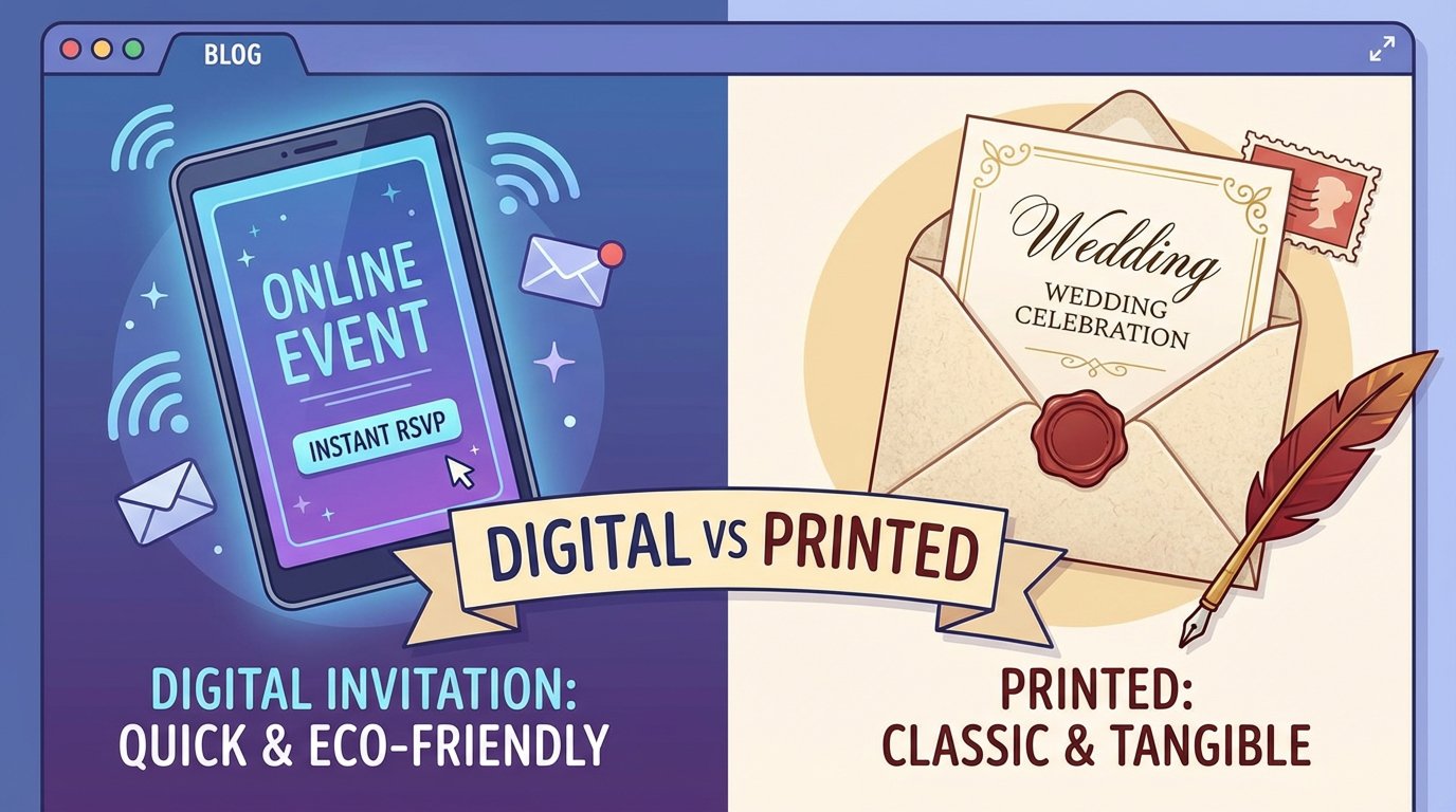Digital vs. Printed Invitations - Which Should You Choose?